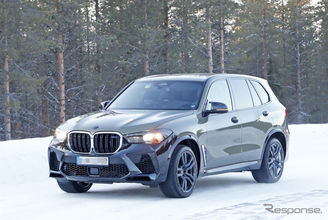 BMW X5M 改良新型プロトタイプ（スクープ写真）