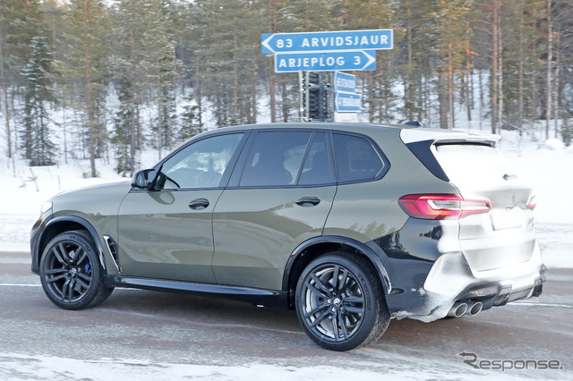 BMW X5M 改良新型プロトタイプ(スクープ写真)
