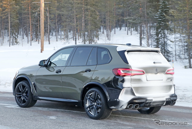 BMW X5M 改良新型プロトタイプ(スクープ写真)
