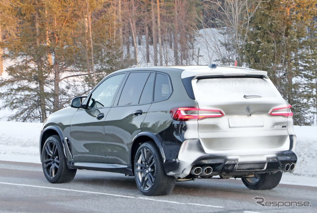 BMW X5M 改良新型プロトタイプ（スクープ写真）