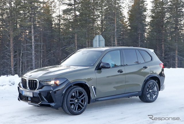 BMW X5M 改良新型プロトタイプ(スクープ写真)
