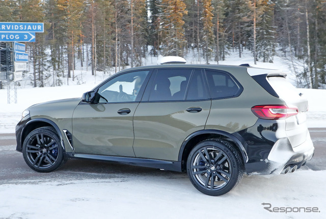 BMW X5M 改良新型プロトタイプ（スクープ写真）