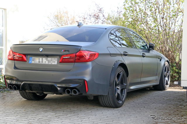 BMW M5 謎のプロトタイプ車両（スクープ写真）