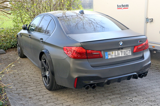 BMW M5 謎のプロトタイプ車両(スクープ写真)