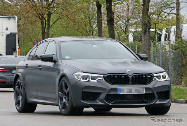BMW M5 謎のプロトタイプ車両(スクープ写真)