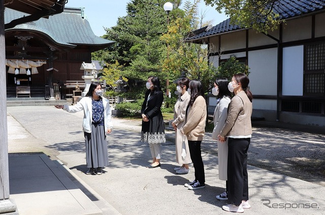 「うさぎ号」現役ガイド前田みのりさんによる現地研修