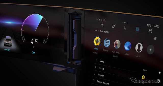 次世代ルノー・メガーヌ のフルEV「E-TECHエレクトリック」のティザーイメージ