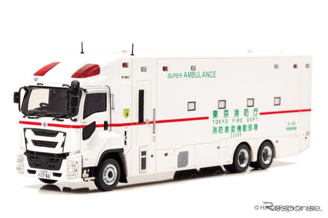 いすゞ ギガ 2018 東京消防庁消防救助機動部隊特殊救急車 スーパーアンビュランス(1/43スケール)