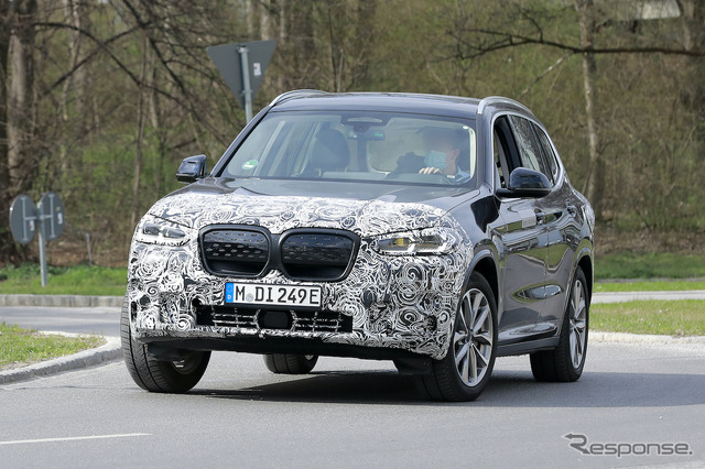BMW iX3 改良新型 プロトタイプ スクープ写真