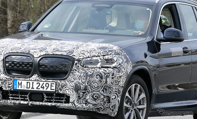 BMW iX3 改良新型 プロトタイプ スクープ写真