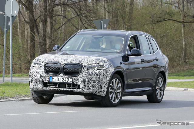 BMW iX3 改良新型 プロトタイプ スクープ写真