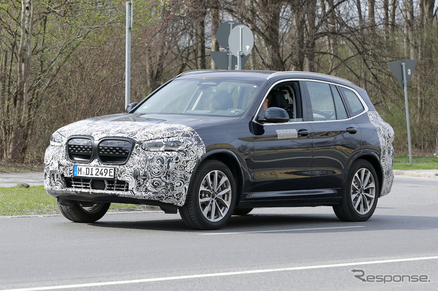 BMW iX3 改良新型 プロトタイプ スクープ写真