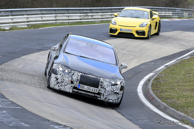 メルセデス EQS AMG 市販型プロトタイプ(スクープ写真)