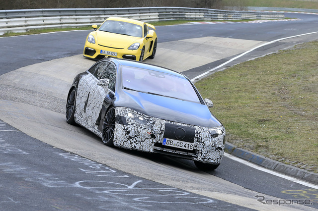 メルセデス EQS AMG 市販型プロトタイプ(スクープ写真)