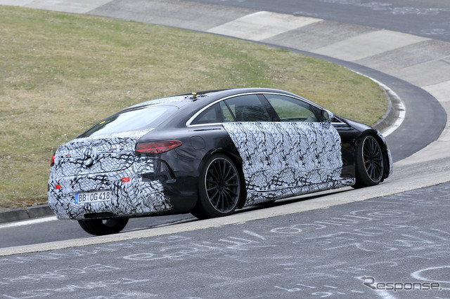 メルセデス EQS AMG 市販型プロトタイプ(スクープ写真)