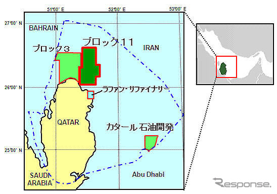 コスモ石油、カタールでの探鉱開発事業に参加