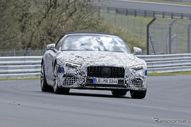 メルセデスAMG SL 次期型プロトタイプ (スクープ写真)