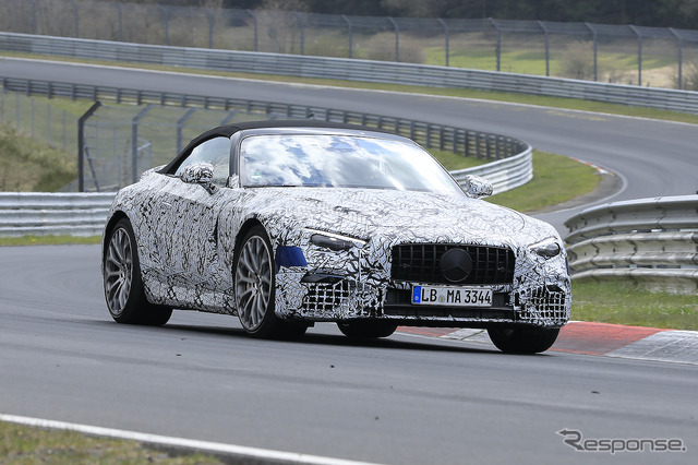 メルセデスAMG SL 次期型プロトタイプ (スクープ写真)