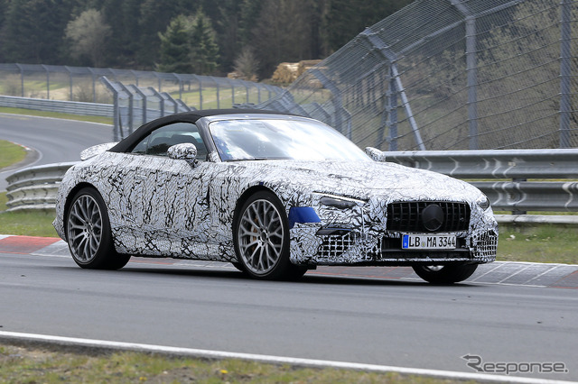 メルセデスAMG SL 次期型プロトタイプ (スクープ写真)