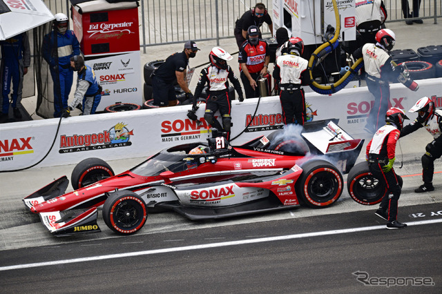 インディカー初優勝を飾った#21 ビーケイ。