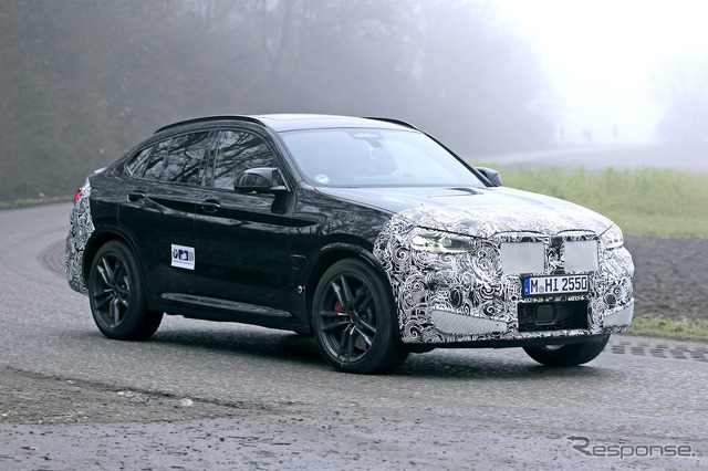 BMW X4 改良新型 プロトタイプ(スクープ写真)