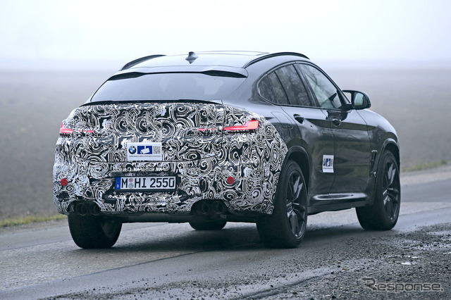 BMW X4 改良新型 プロトタイプ(スクープ写真)