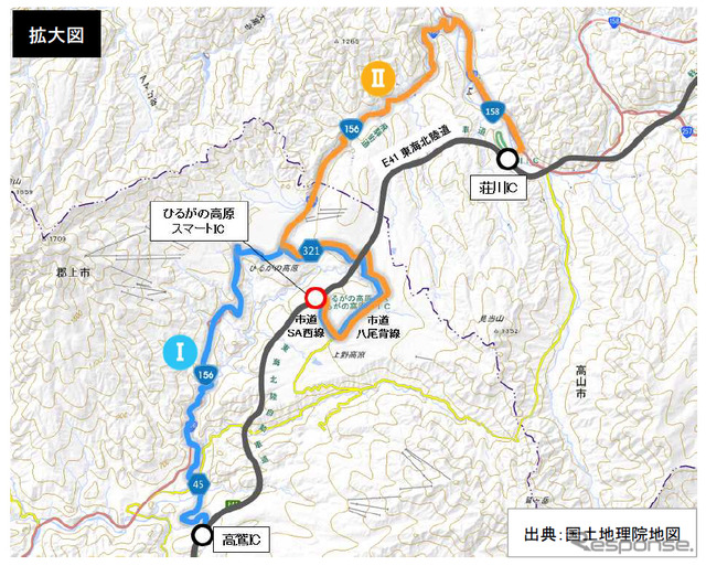 代替IC と迂回ルート