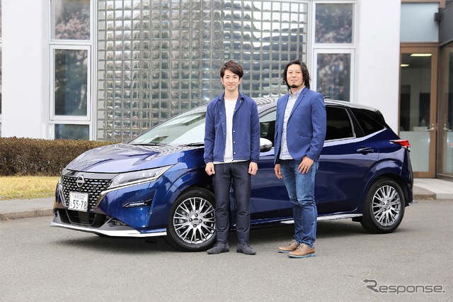オーテックジャパン デザイン部の若林康二さん(左)、青山雄未さん(右)