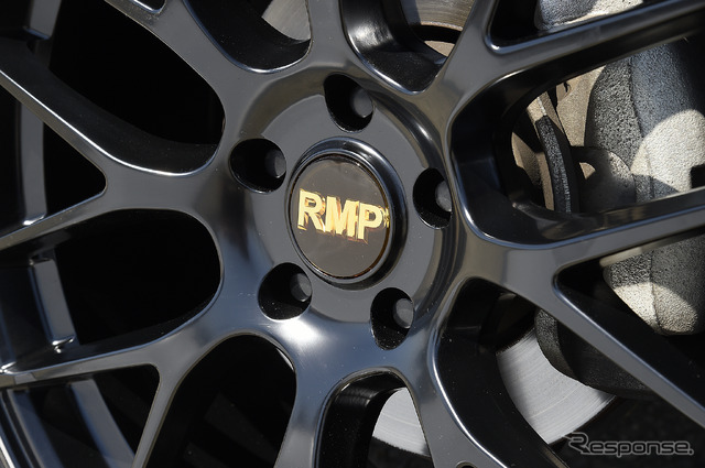 MID【RMP 028F】推奨サイズ:20×8.5J Inset38 5H-114.3/カラー:セミグロスブラック+リムエッジDC+ロゴマシニング/タイヤサイズ:245/40R20