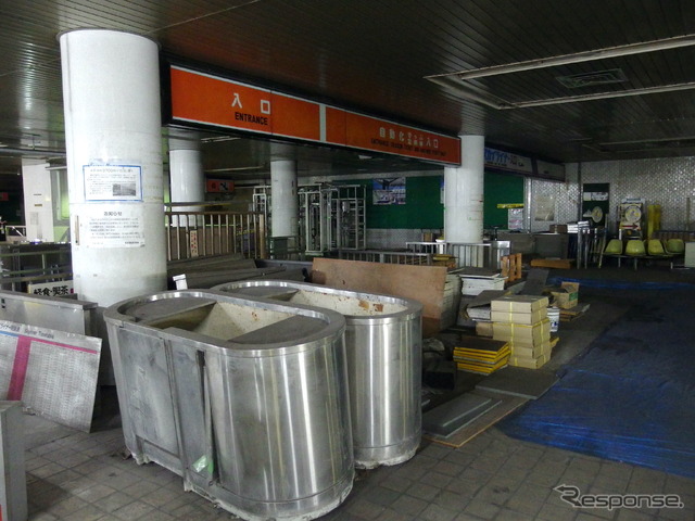 京成線ミステリーツアー:東成田駅、旧スカイライナー用コンコース