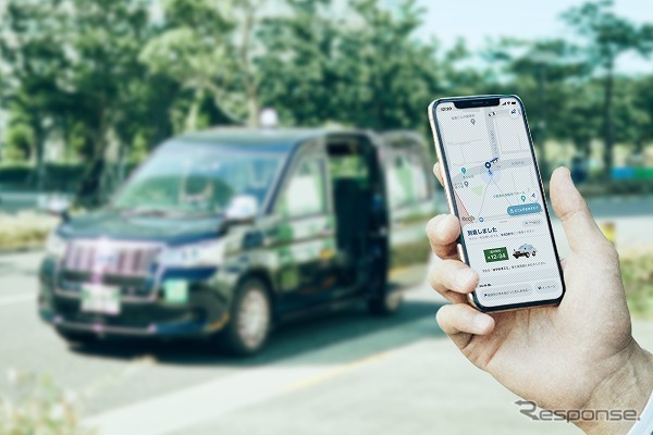 タクシー配車アプリ「GO」のイメージ
