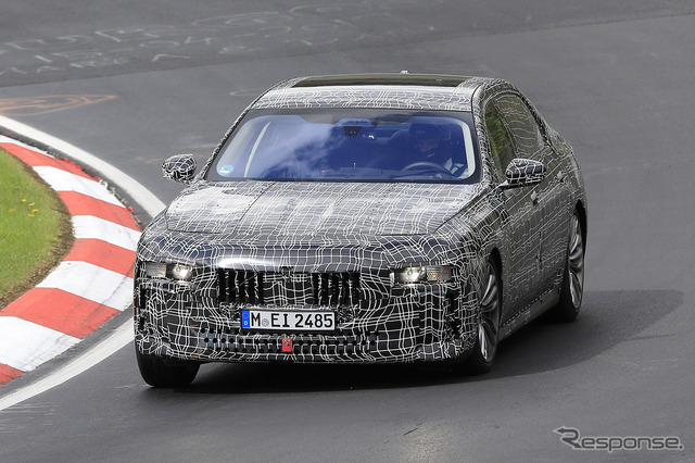 BMW 7シリーズ 次期型プロトタイプ(スクープ写真)