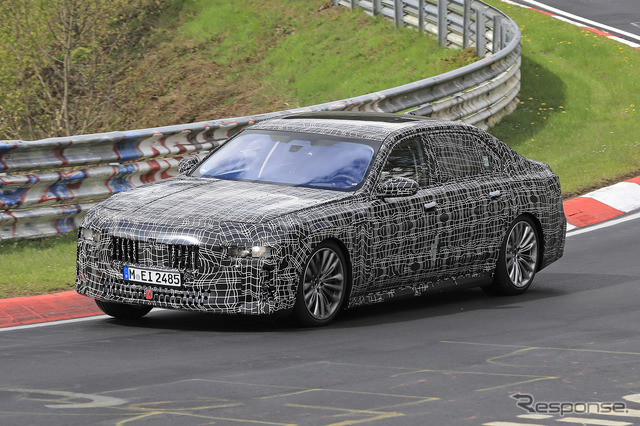 BMW 7シリーズ 次期型プロトタイプ(スクープ写真)