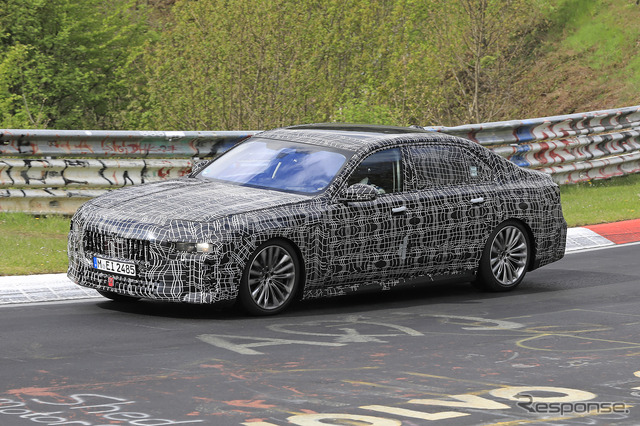 BMW 7シリーズ 次期型プロトタイプ(スクープ写真)