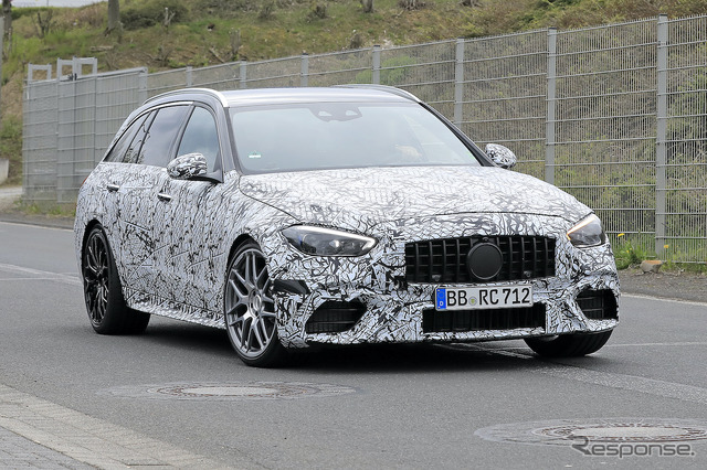 メルセデス AMG C63ステーションワゴン 新型プロトタイプ(スクープ写真)