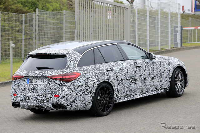 メルセデス AMG C63ステーションワゴン 新型プロトタイプ(スクープ写真)