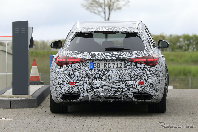メルセデス AMG C63ステーションワゴン 新型プロトタイプ(スクープ写真)