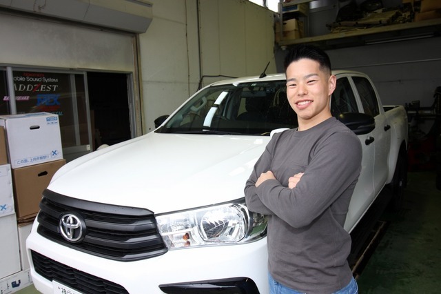 car audio newcomer! TOYOTA HILUX(オーナー:稲継 要さん) by サウンドステーション オートステーションK2 前編