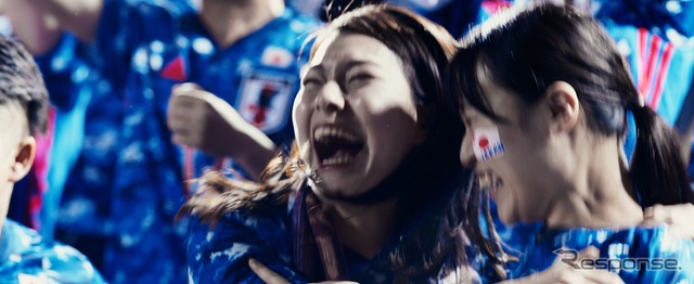 サッカー日本代表応援CF「青く、熱く、走れ。」