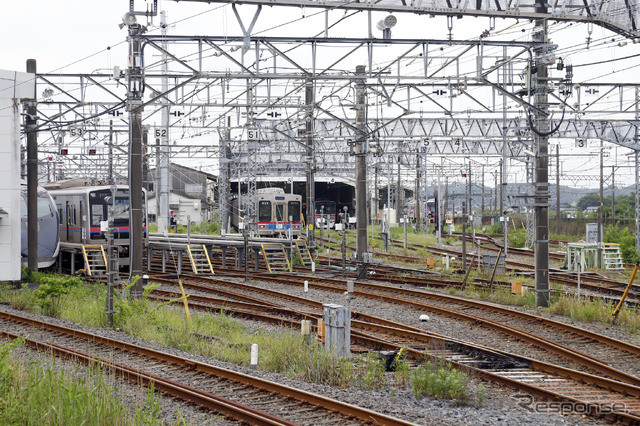 京成電鉄宗吾参道車両基地(5月22日のミステリーツアー発地)