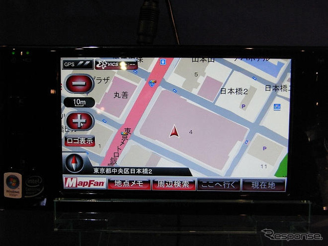 【CEATEC08】ウィルコムD4用のMapFan、大容量バッテリー使用が前提