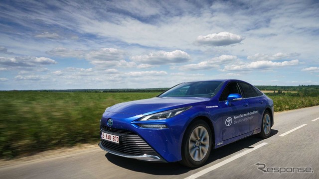 トヨタ・ミライ 新型による燃料電池車の航続世界記録挑戦