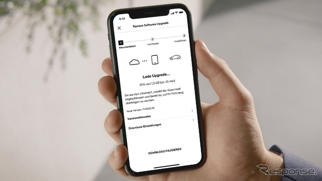 スマートフォンの「My BMW アプリ」を通じたBMWリモートソフトウェアアップグレード