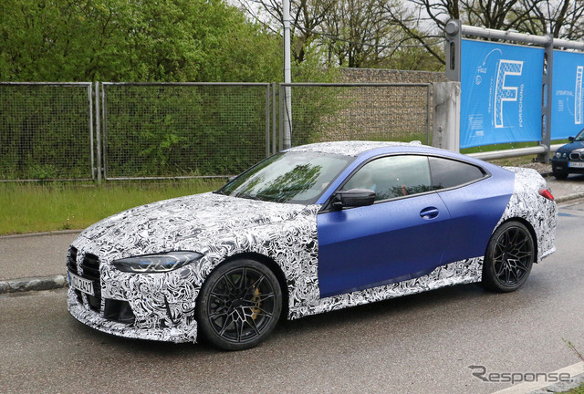 BMW M4クーペをベースとしたプロトタイプ(スクープ写真)