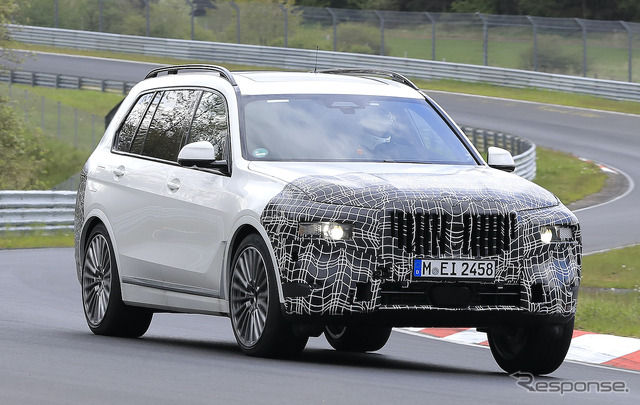 BMW X7 改良新型プロトタイプ(スクープ写真)