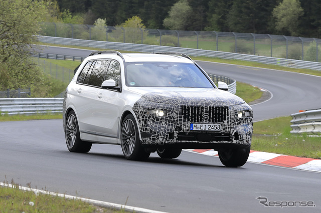 BMW X7 改良新型プロトタイプ（スクープ写真）