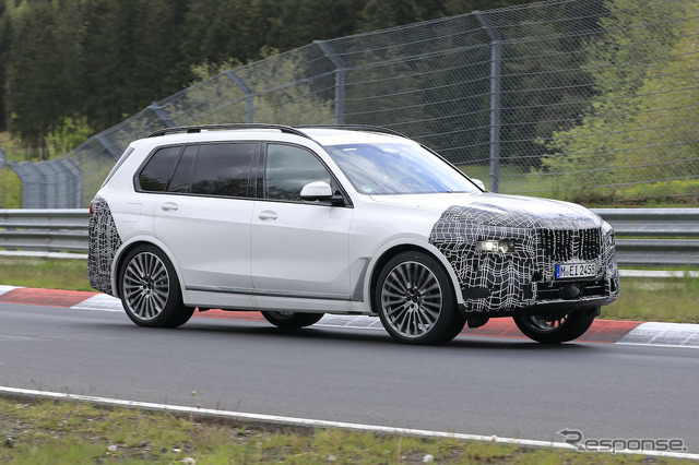 BMW X7 改良新型プロトタイプ(スクープ写真)