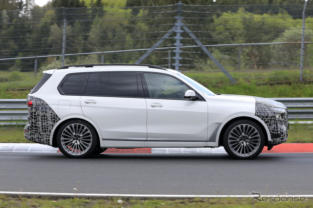 BMW X7 改良新型プロトタイプ(スクープ写真)