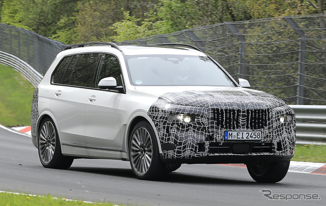 BMW X7 改良新型プロトタイプ(スクープ写真)