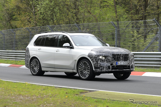 BMW X7 改良新型プロトタイプ(スクープ写真)